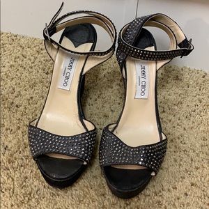 Jimmy Choo platform wedge sandals